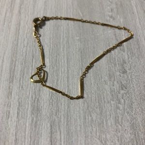 Simple gold plated bracelet